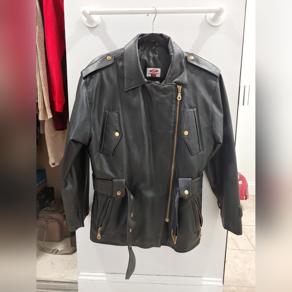 Medium Ilana Zip-Up Faux Leather Jacket